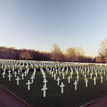 WW1 sensory experience 4 image of a field of white crosses